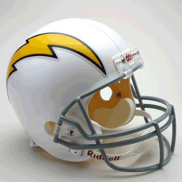 Los Angeles Chargers Helmet Riddell Replica Full Size VSR4 Style 1961-1973 Throwback