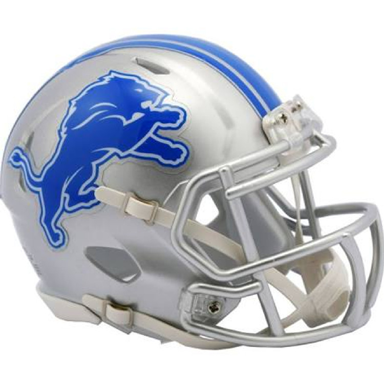 Detroit Lions Helmet Riddell Replica Mini Speed Style 2017-2023 Throwback