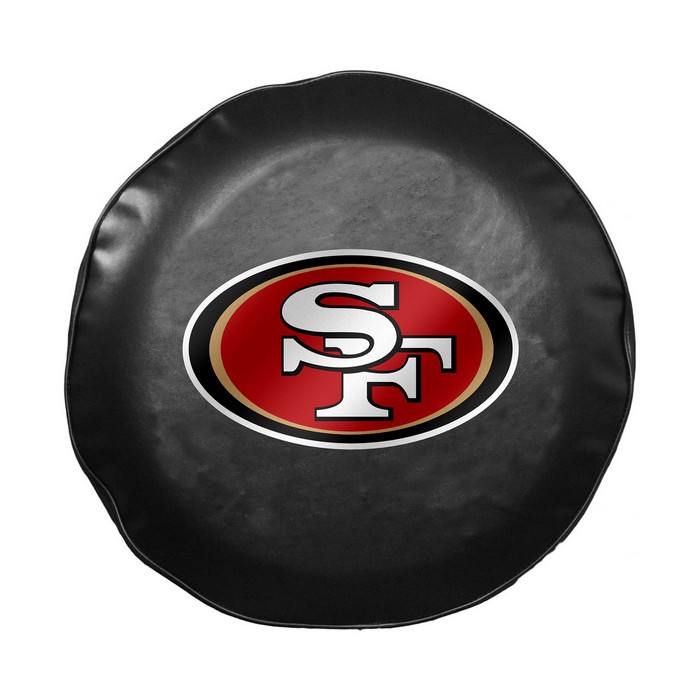 San Francisco 49ers Tire Cover Large Size Black CO