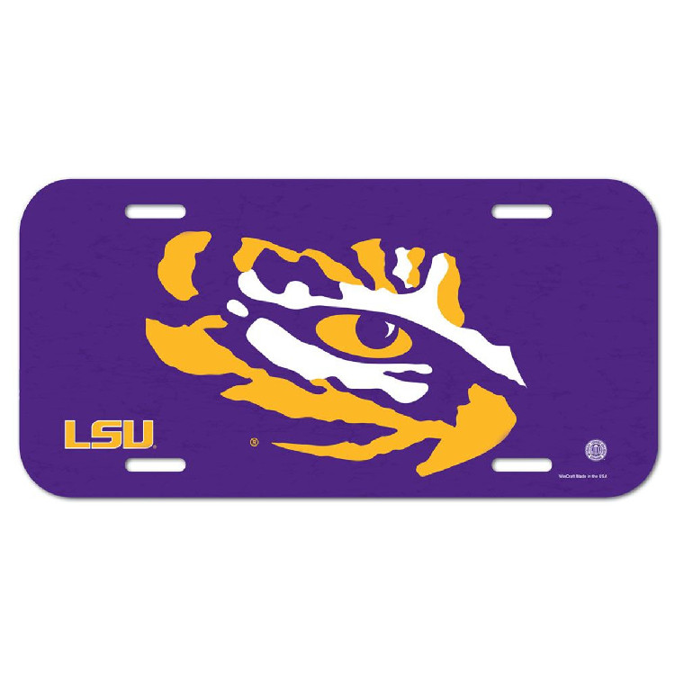 LSU Tigers License Plate