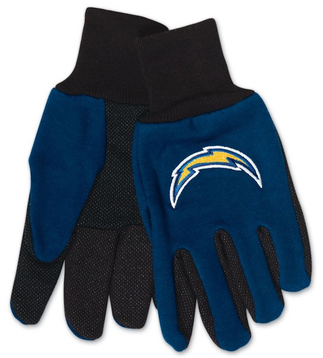 Los Angeles Chargers Gloves Two Tone Style Youth Size