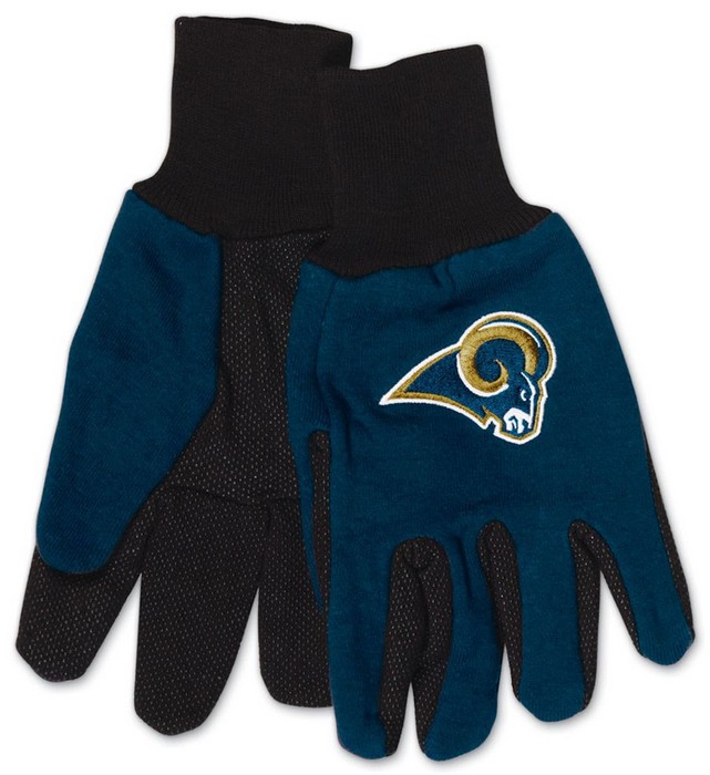 Los Angeles Rams Two Tone Youth Size Gloves