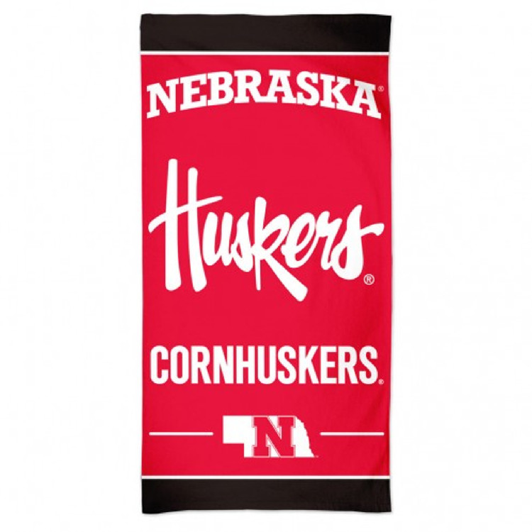 Nebraska Cornhuskers Towel 30x60 Beach Style