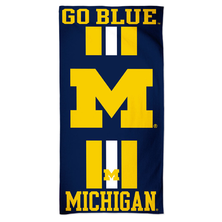 Michigan Wolverines Towel 30x60 Beach Style