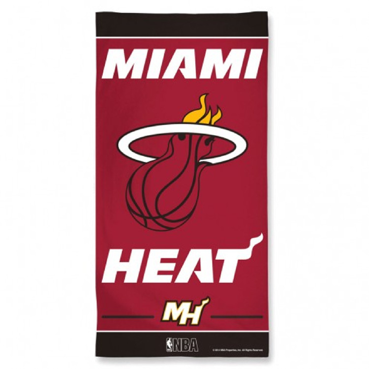 Miami Heat Towel 30x60 Beach Style