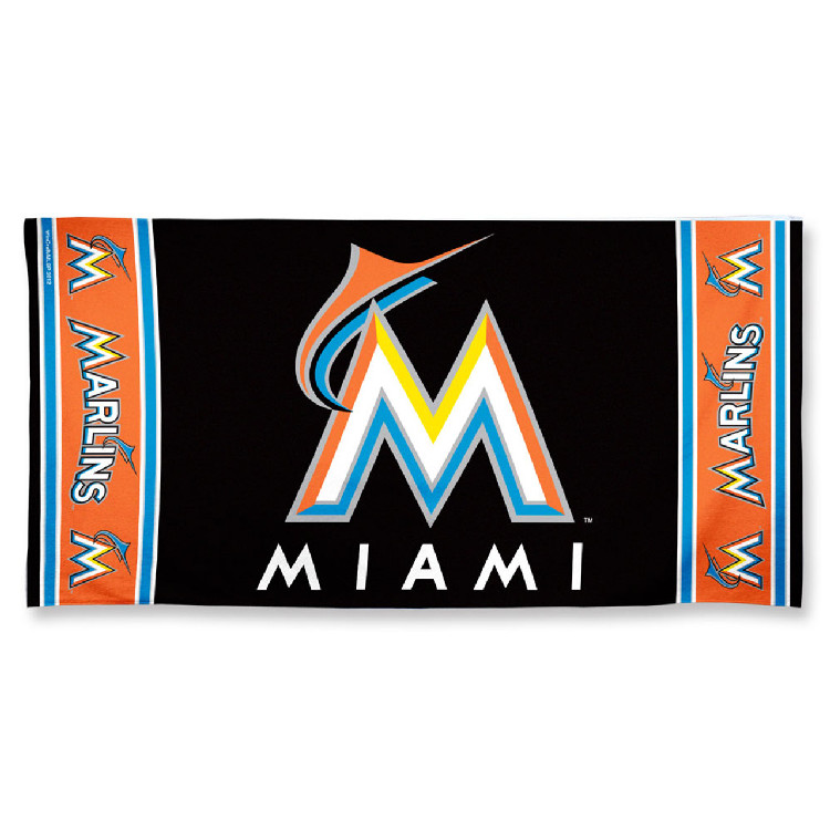 Miami Marlins Towel 30x60 Beach Style