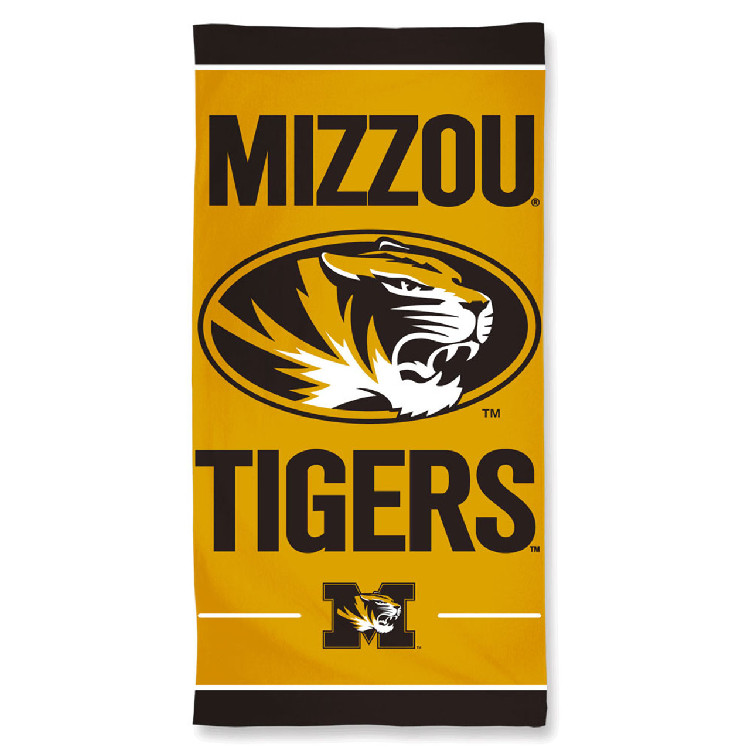 Missouri Tigers Towel 30x60 Beach Style