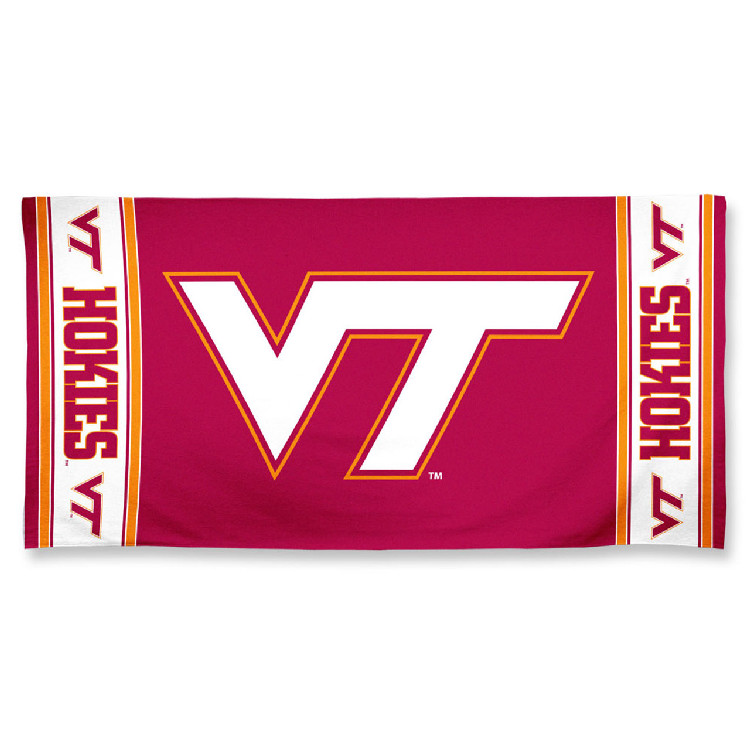 Virginia Tech Hokies Towel 30x60 Beach Style