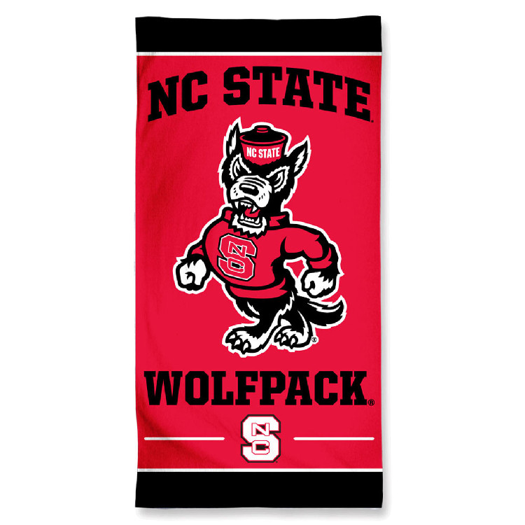 North Carolina State Wolfpack Towel 30x60 Beach Style