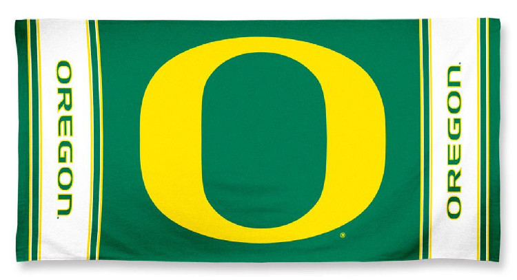 Oregon Ducks Towel 30x60 Beach Style