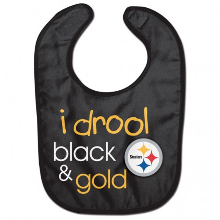 Pittsburgh Steelers Baby Bib All Pro Style I Drool Design