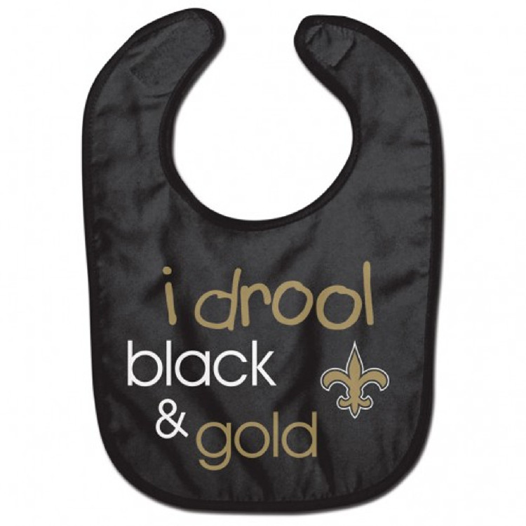 New Orleans Saints Baby Bib All Pro Style I Drool Design