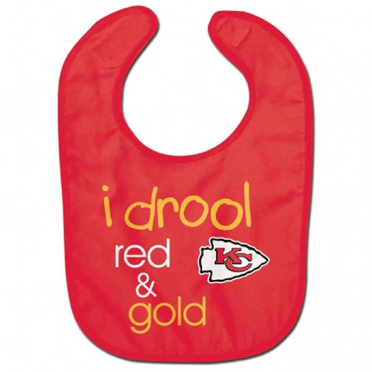 Kansas City Chiefs Baby Bib All Pro Style I Drool Design