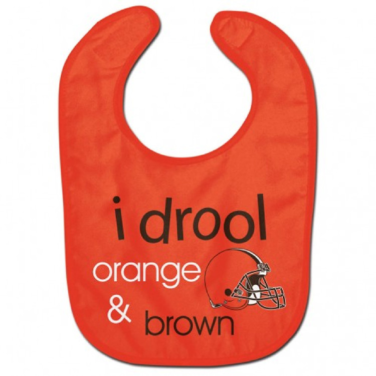 Cleveland Browns Baby Bib All Pro Style I Drool Design