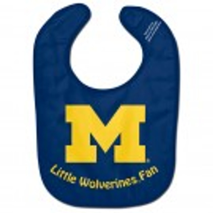 Michigan Wolverines Baby Bib - All Pro Little Fan