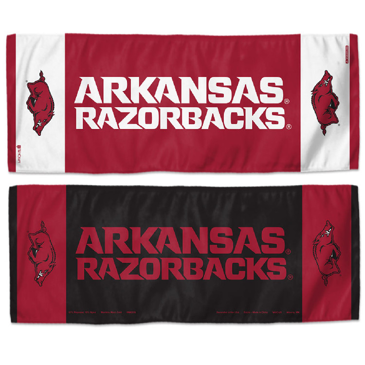 Arkansas Razorbacks Cooling Towel 12x30