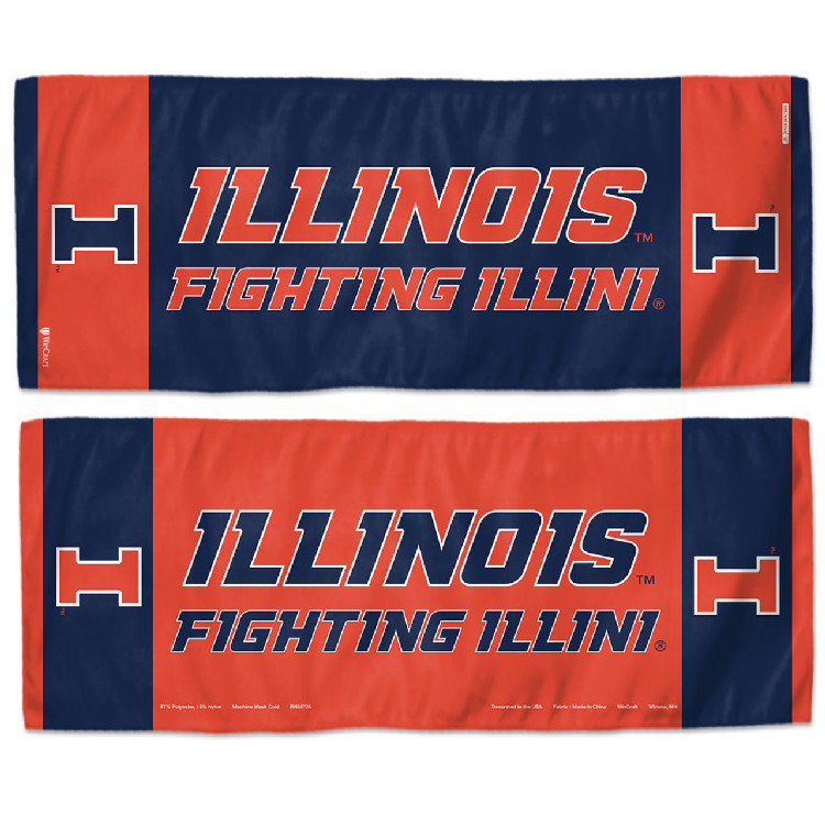 Illinois Fighting Illini Cooling Towel 12x30