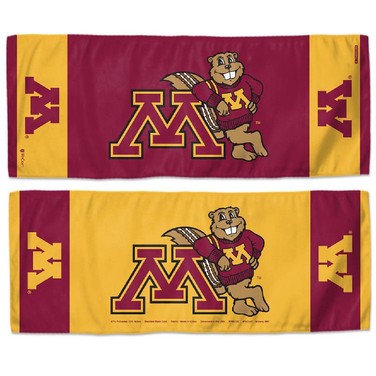 Minnesota Golden Gophers Cooling Towel 12x30