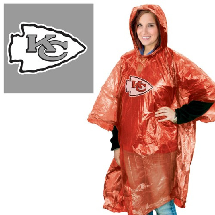 Kansas City Chiefs Rain Poncho