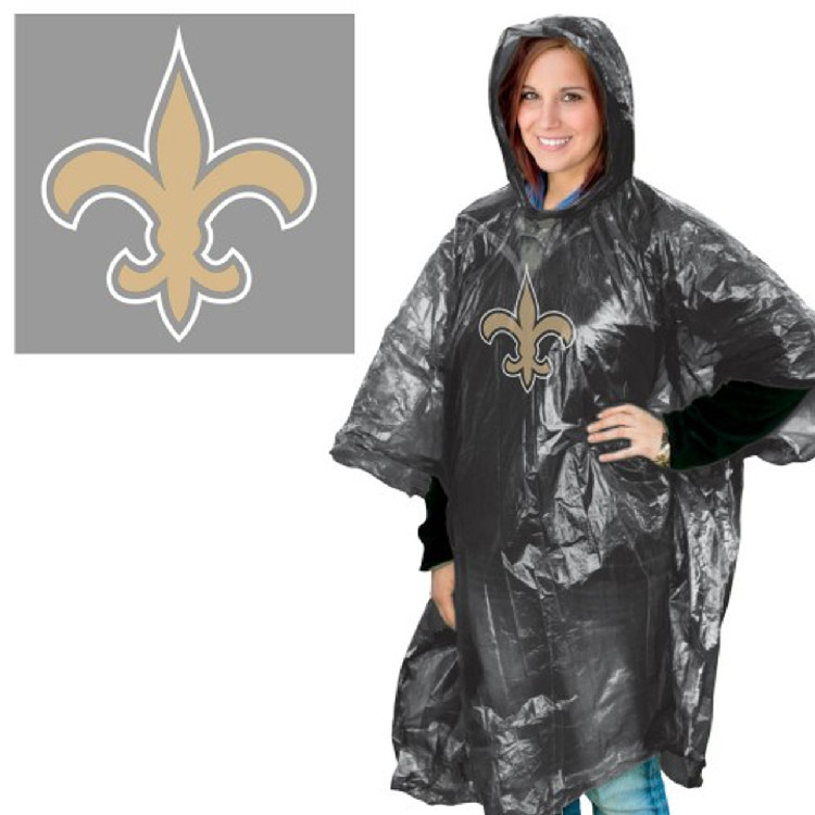 New Orleans Saints Rain Poncho