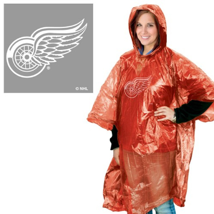 Detroit Red Wings Rain Poncho