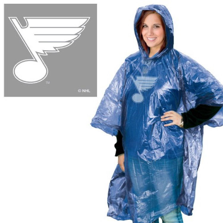 St. Louis Blues Rain Poncho