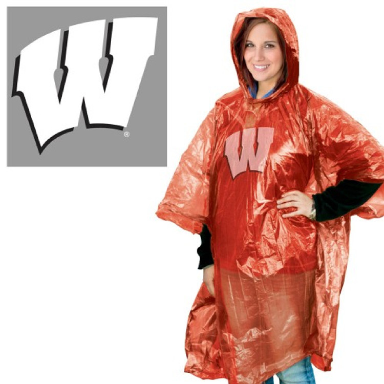 Wisconsin Badgers Rain Poncho