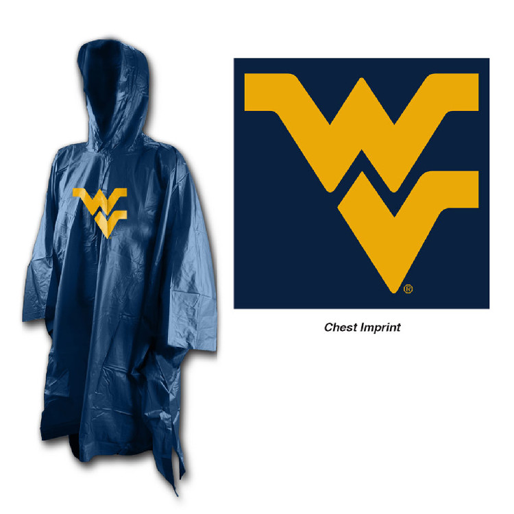 West Virginia Mountaineers Rain Poncho