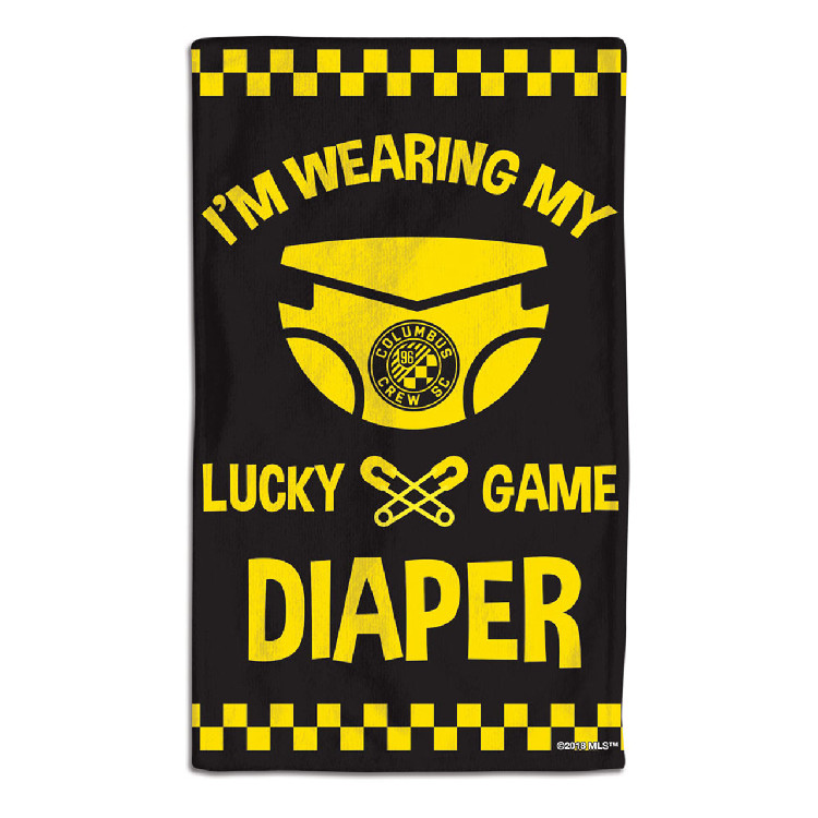 Columbus Crew SC Baby Burp Cloth 10x17