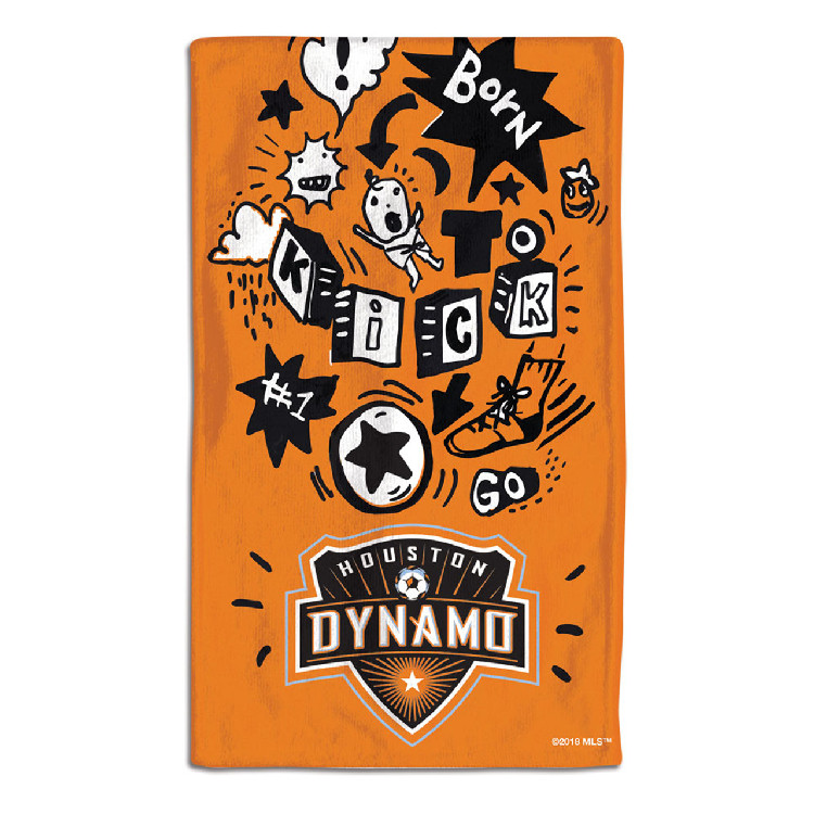 Houston Dynamo Baby Burp Cloth 10x17