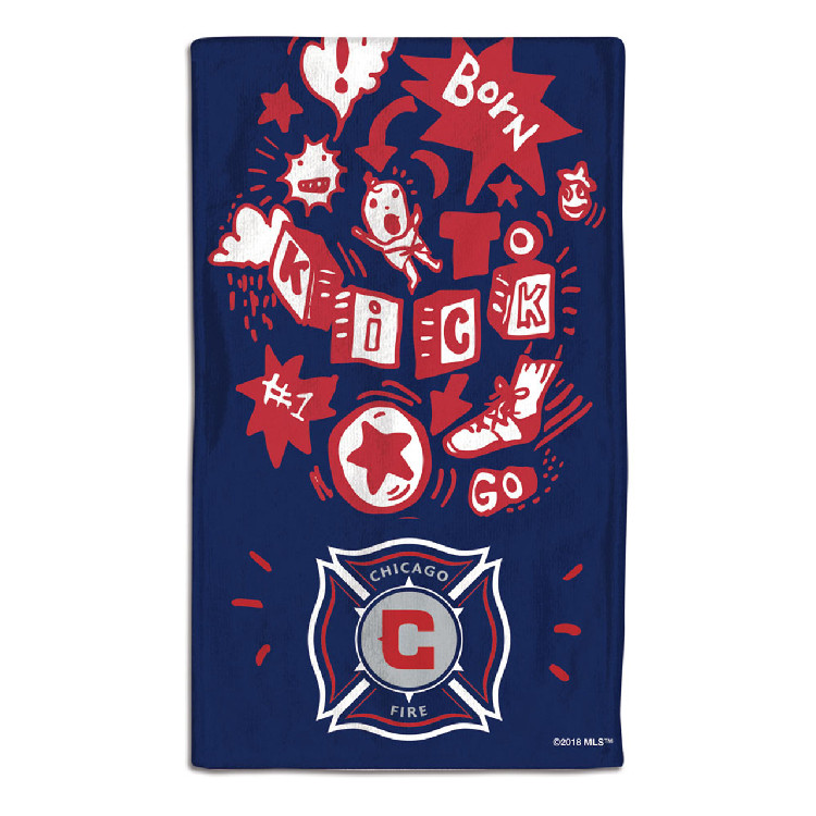 Chicago Fire Baby Burp Cloth 10x17