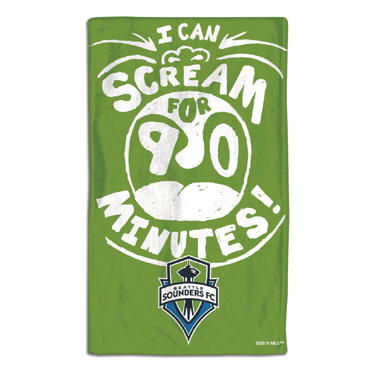 Seattle Sounders Baby Burp Cloth 10x17