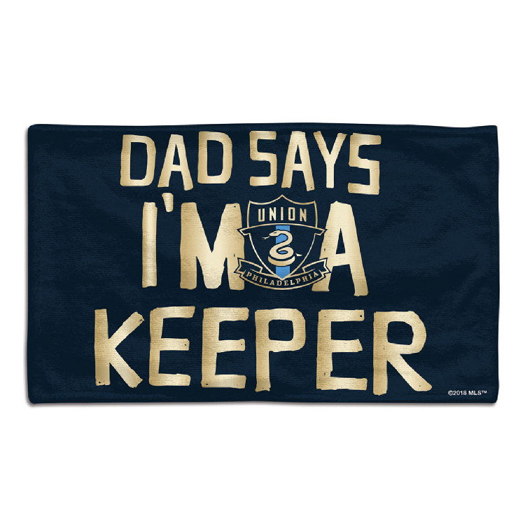 Philadelphia Union Baby Burp Cloth 10x17