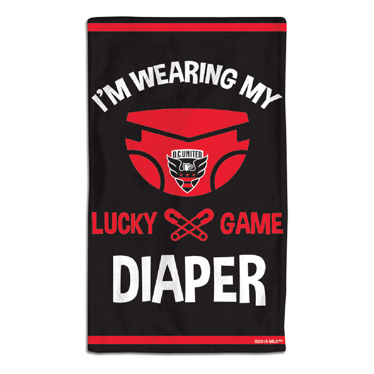 DC United Baby Burp Cloth 10x17