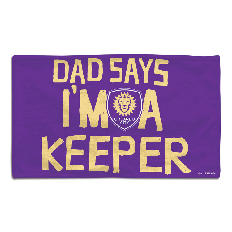 Orlando City SC Baby Burp Cloth 10x17