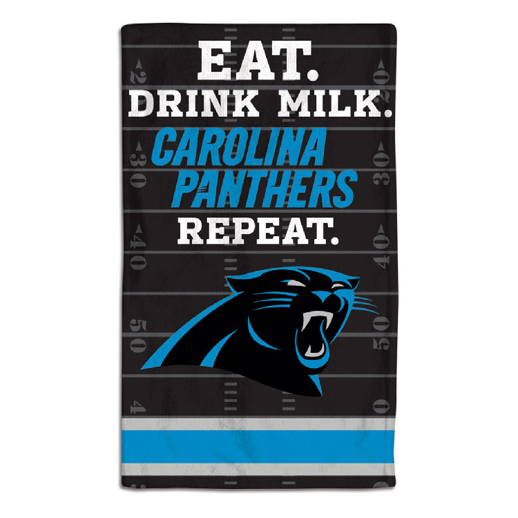 Carolina Panthers Baby Burp Cloth 10x17