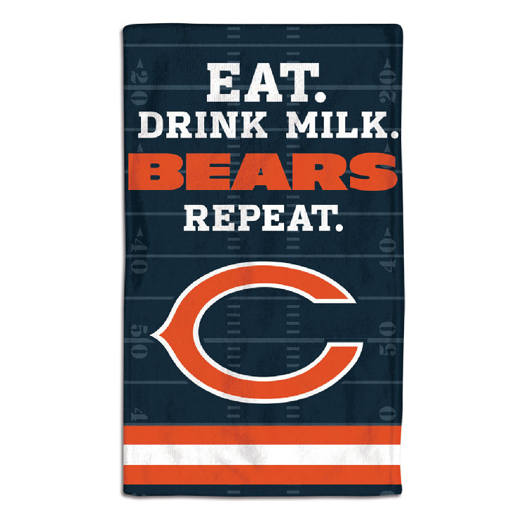 Chicago Bears Baby Burp Cloth 10x17