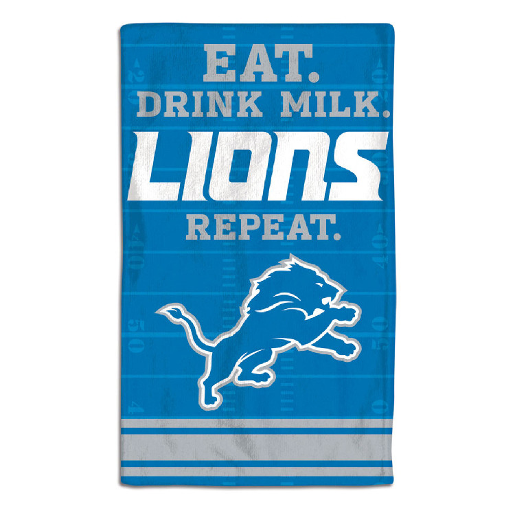 Detroit Lions Baby Burp Cloth 10x17