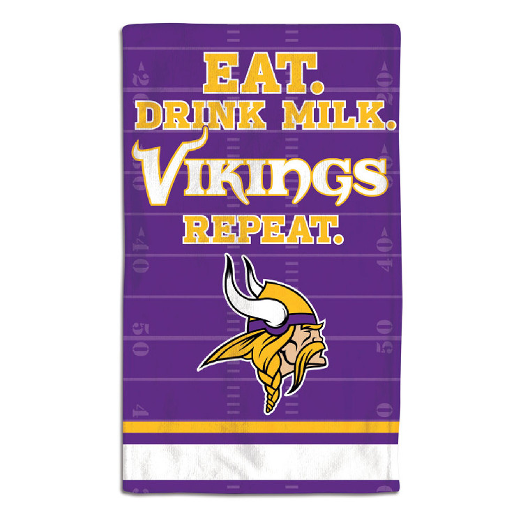 Minnesota Vikings Baby Burp Cloth 10x17