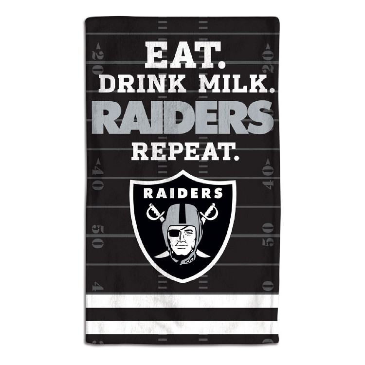 Las Vegas Raiders Baby Burp Cloth 10x17