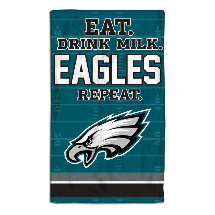 Philadelphia Eagles Baby Burp Cloth 10x17