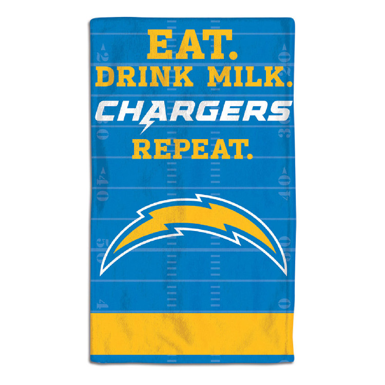 Los Angeles Chargers Baby Burp Cloth 10x17