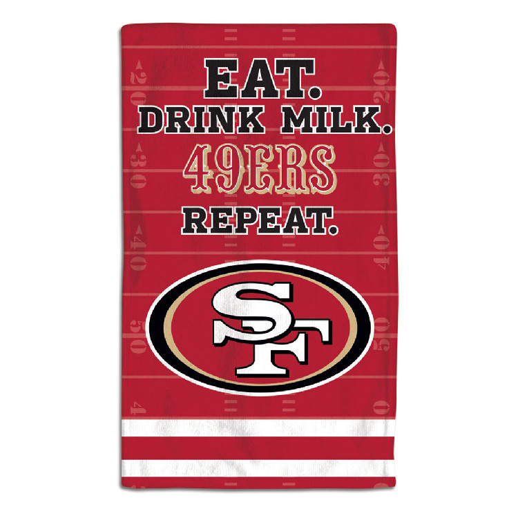 San Francisco 49ers Baby Burp Cloth 10x17