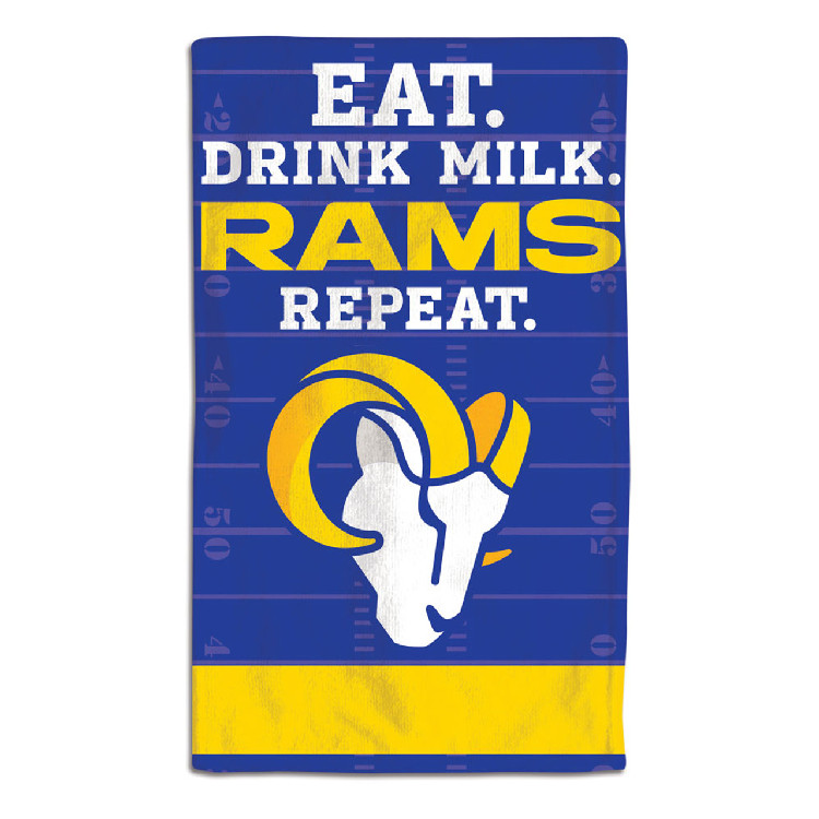 Los Angeles Rams Baby Burp Cloth 10x17