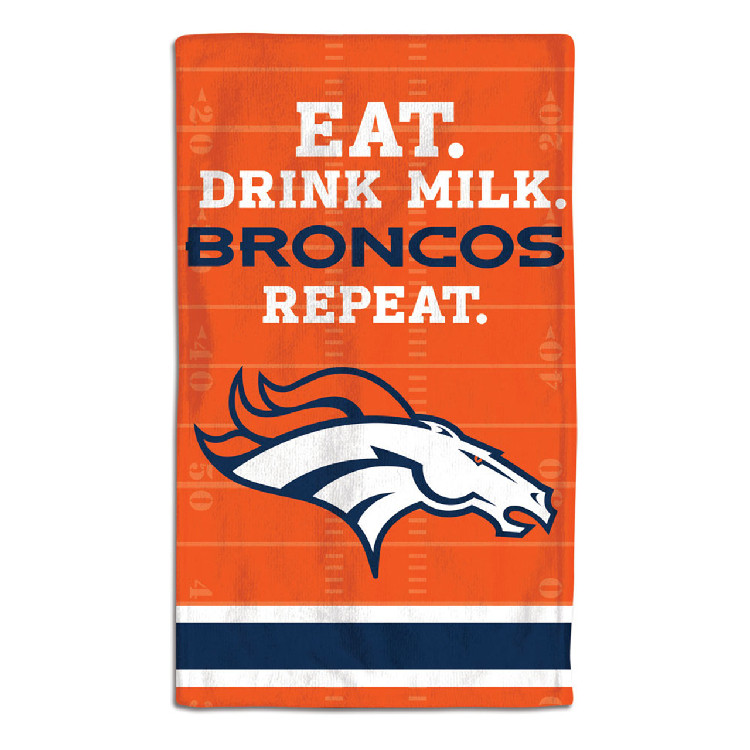 Denver Broncos Baby Burp Cloth 10x17