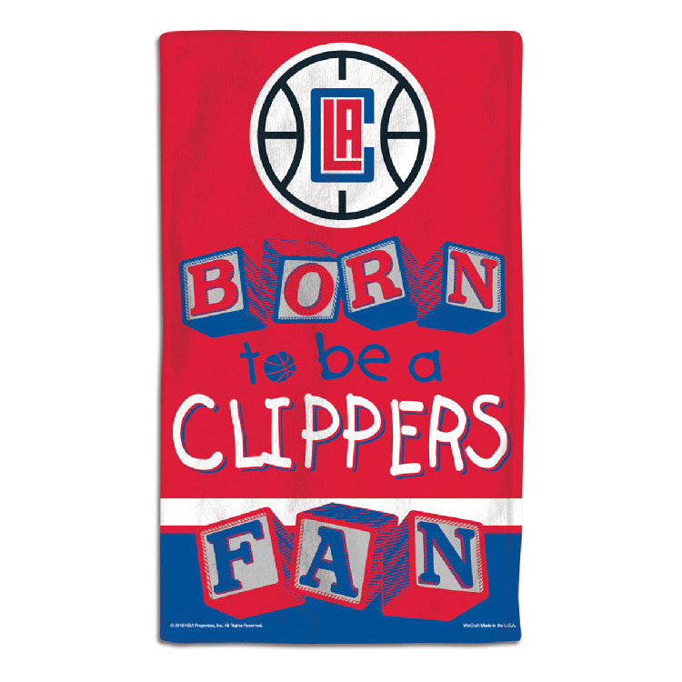 Los Angeles Clippers Baby Burp Cloth 10x17