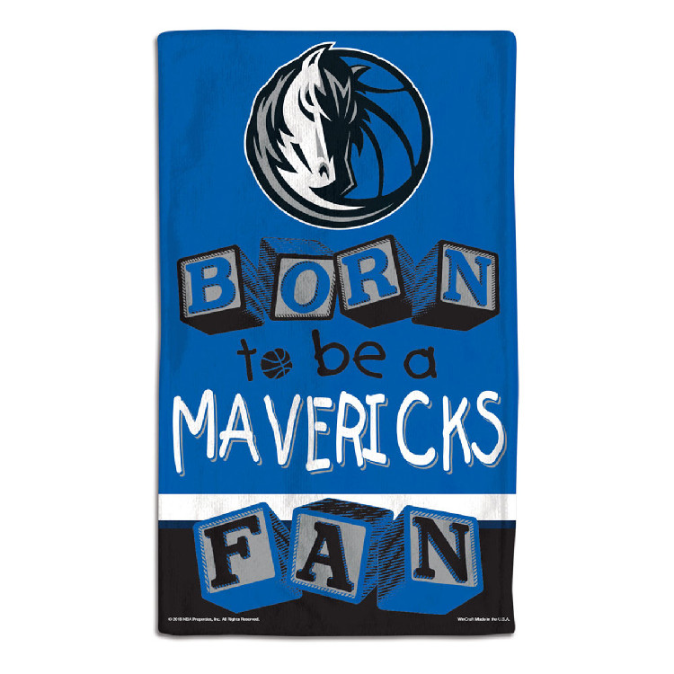 Dallas Mavericks Baby Burp Cloth 10x17