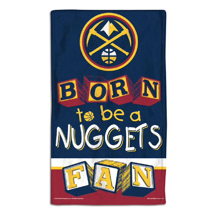 Denver Nuggets Baby Burp Cloth 10x17