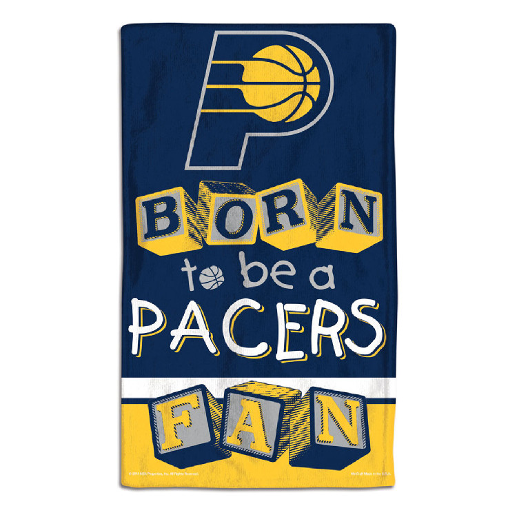 Indiana Pacers Baby Burp Cloth 10x17