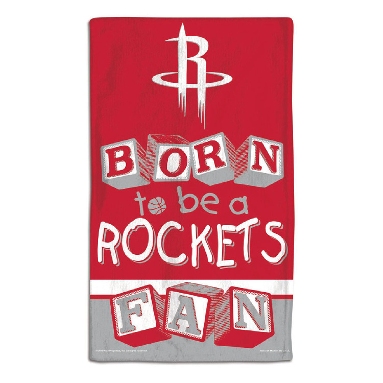 Houston Rockets Baby Burp Cloth 10x17